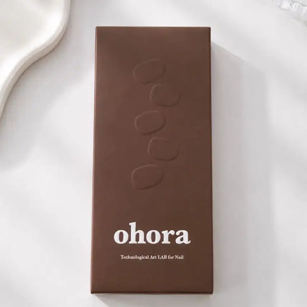 [BUNJANG] Ohora Gel Nail Sticker Brown / 오호라 젤 네일 스티커 갈색