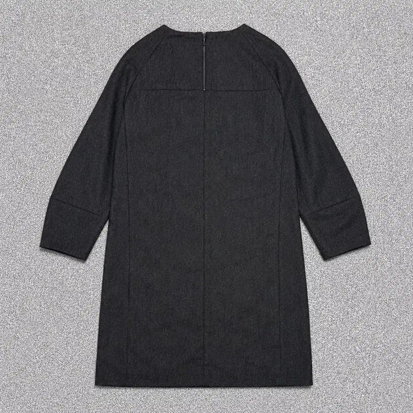 [BUNJANG] Time Minimal H-line Wool Dress / 82-94-160 한섬타임 미니멀 H라인 모직 원피스 0831