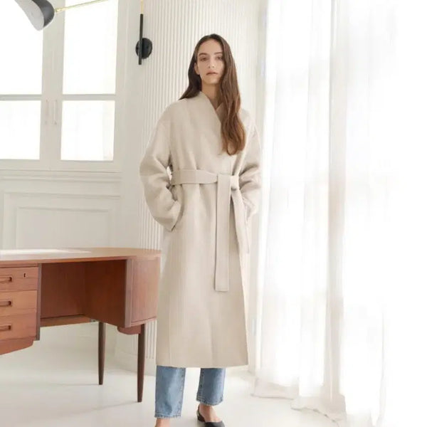 [BUNJANG] B.MUSE Menuet Alpaca Wool Cercot Coat / 비뮤즈(B.MUSE) 베뉴엣 알파카 울 세르코트 프리사이즈 새상품