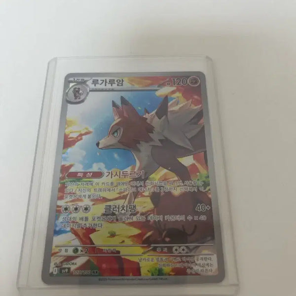 [BUNJANG] Pokemon Card Lycanroc AR / 포켓몬카드 루가루암 AR