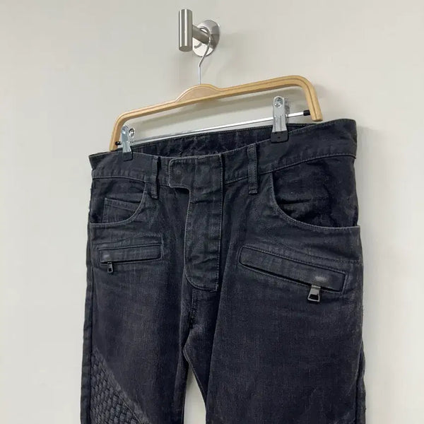 [BUNJANG] Balmain Biker Jeans Black / 정품) 발망 바이컨 진 블랙