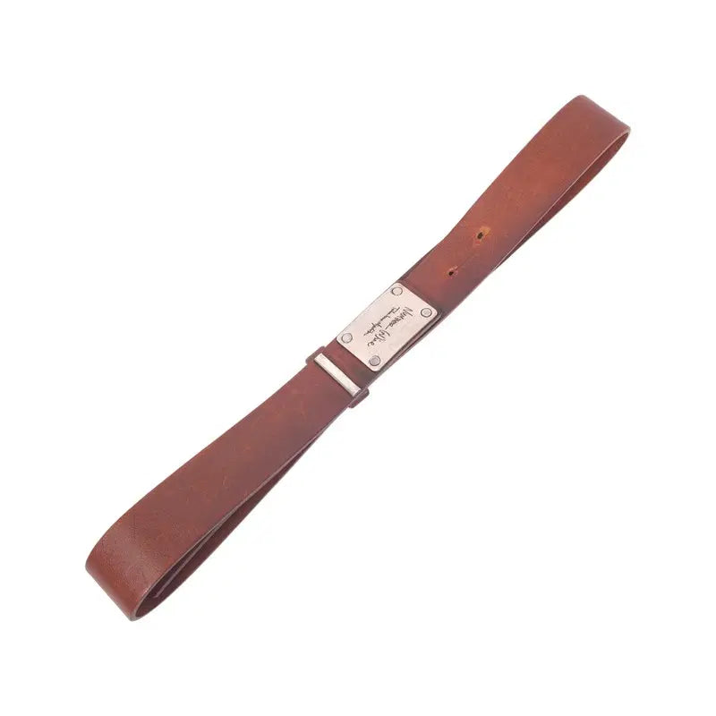 [BUNJANG] Number Nine Plate Leather Belt / NUMBER NINE 플레이트 레더 벨트