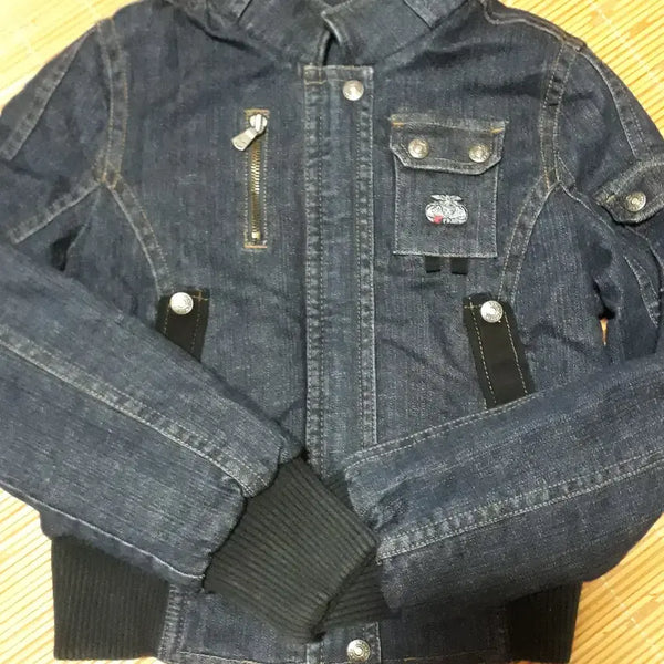 [BUNJANG] FRJ Cropped Padded Denim Jacket Size 90 / FRJ 크롭 데님 자켓 90사이즈에요