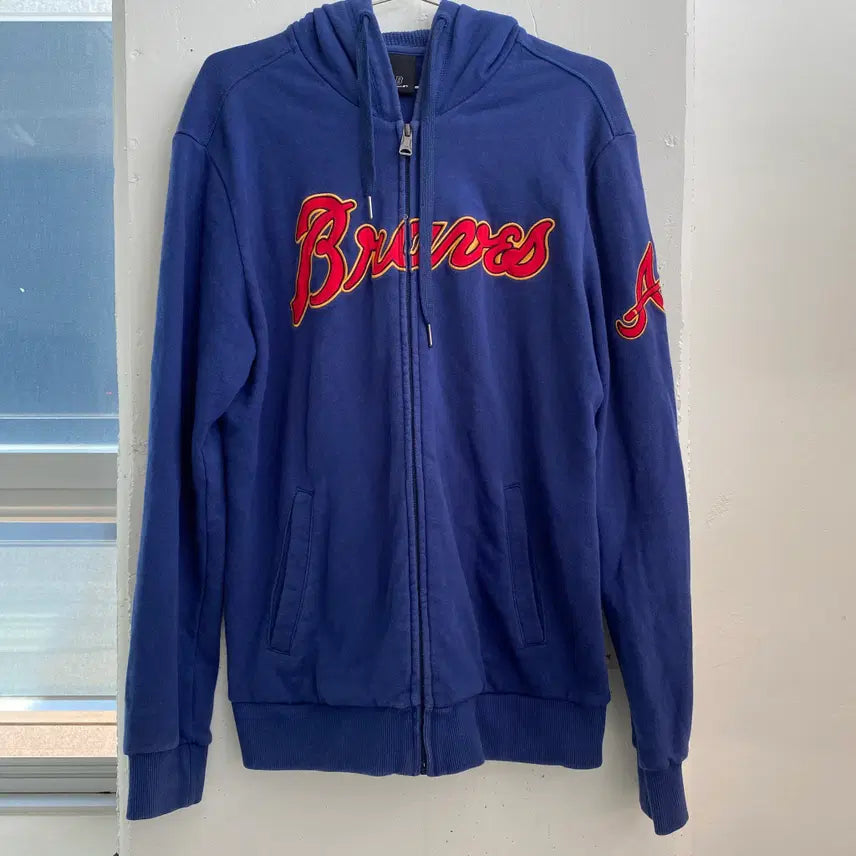 [BUNJANG] MLB Atlanta Braves Hooded Zip-Up Jacket / (L) 엠엘비 MLB 애틀랜타 브레이브스 후드 집업 자켓