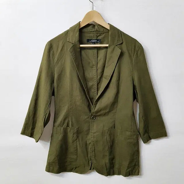 [BUNJANG] JILL BLAZE Linen Jacket Khaki / JILL BLAZE 린넨 자켓 카키