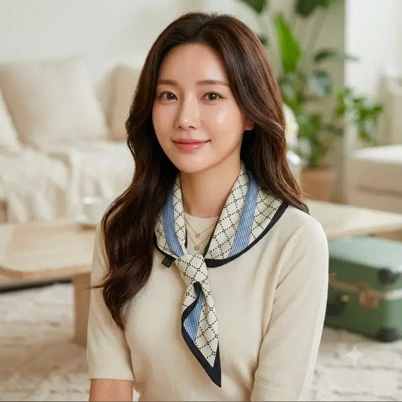 [BUNJANG] Patterned Scarf / 패턴 스카프