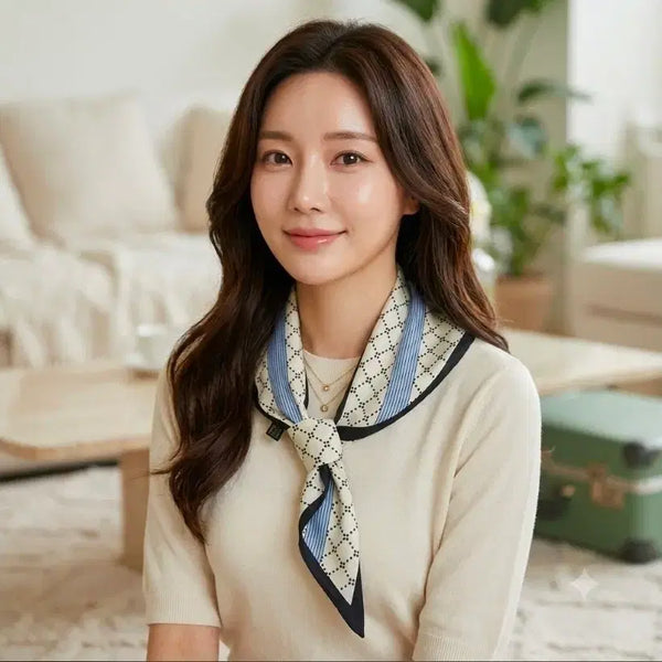 [BUNJANG] Patterned Scarf / 패턴 스카프