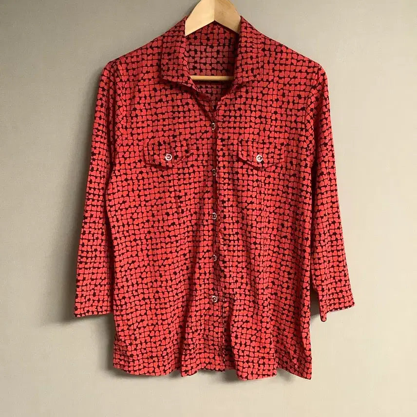 [BUNJANG] Women's Patterned Blouse Shirt / 여성 블라우스 셔츠 남방
