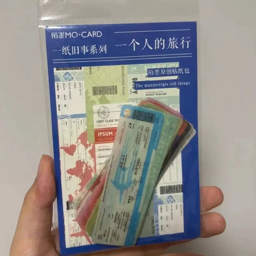 [BUNJANG] Airplane Ticket Stickers (37 pcs) / 비행기 티켓 스티커