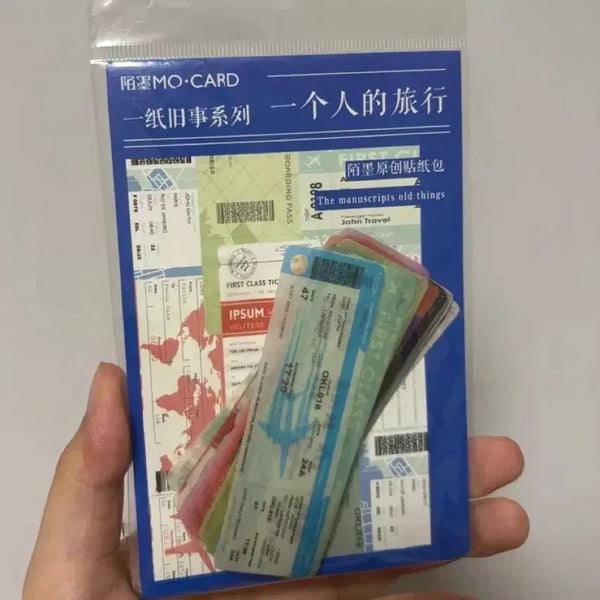 [BUNJANG] Airplane Ticket Stickers (37 pcs) / 비행기 티켓 스티커