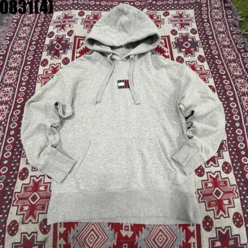[BUNJANG] Tommy Jeans Grey Hoodie / 타미진스 후드티 그레이