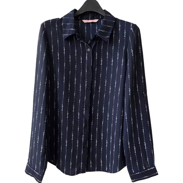 [BUNJANG] 55/Soup Navy Collar Shirt / 55/soup 네이비 카라셔츠