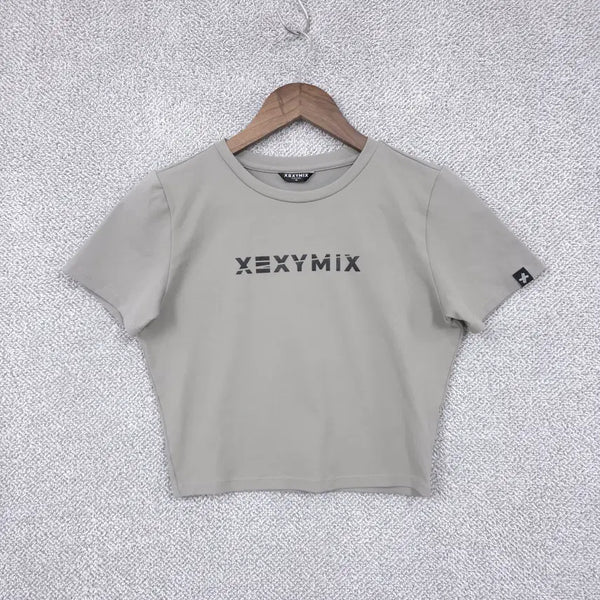 [BUNJANG] XEXYMIX Women's Cool Span Functional Underlayer Cropped T-shirt / 젝시믹스 여성 크롭 탑 쿨스판 기능성 언더레이어 반팔 티셔츠 55-88 까지