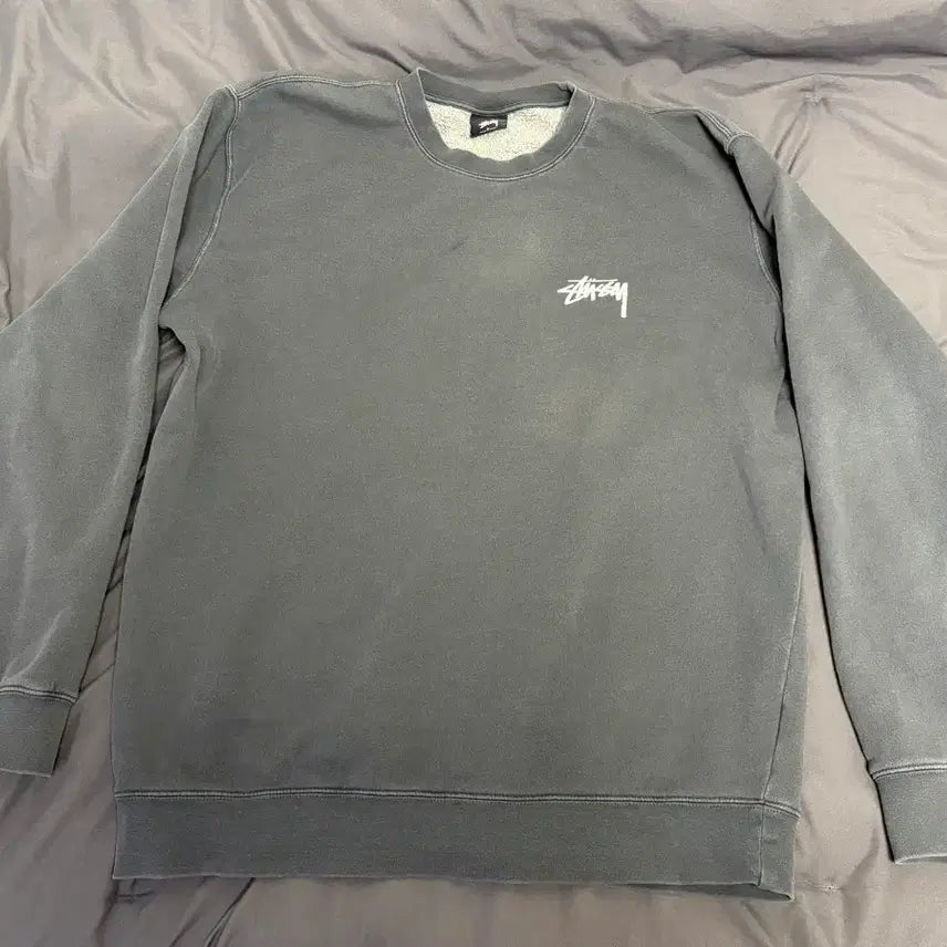 [BUNJANG] Stussy 8 Ball Sweatshirt Grey / [L] 스투시 8볼 스웻 기모 맨투맨 그레이