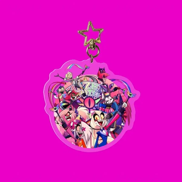 [BUNJANG] Hazbin Hotel 2026 Pride Hotel Keyring / 해즈빈호텔 2026 프라이드 호텔조 키링