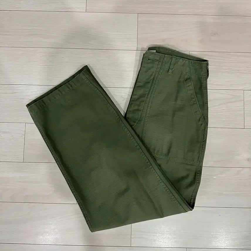 [BUNJANG] CIOTA Baker Pants Wide Straight Olive Size 3 / 시오타 베이커팬츠 와이드스트레이트 올리브 3사이즈