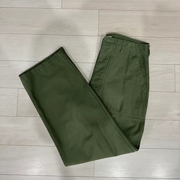 [BUNJANG] CIOTA Baker Pants Wide Straight Olive Size 3 / 시오타 베이커팬츠 와이드스트레이트 올리브 3사이즈