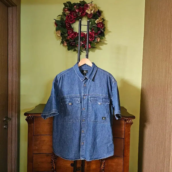 [BUNJANG] Converse Denim Shirt / 컨버스 데님셔츠
