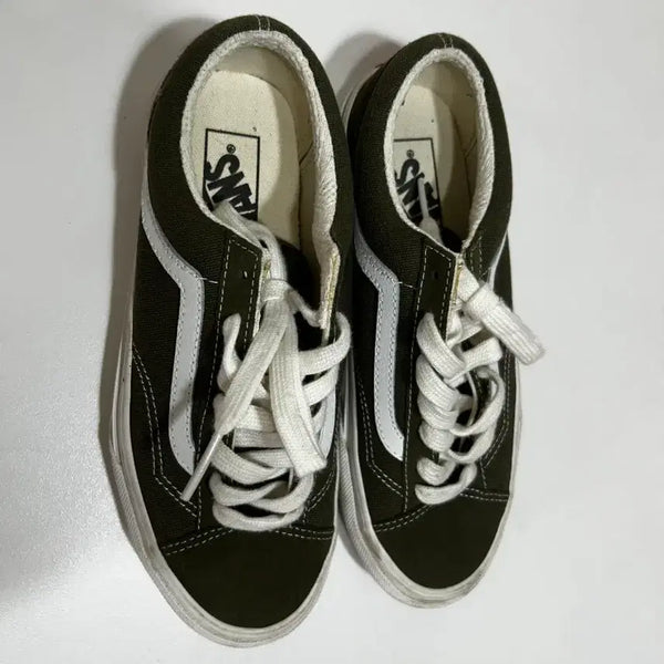 [BUNJANG] Vans Old Skool Olive Green Sneakers / 반스 올드스쿨 올리브 그린 230사이즈