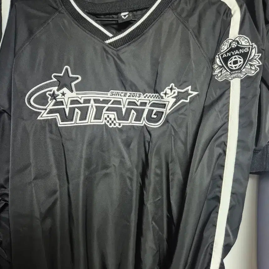 [BUNJANG] FC Anyang Nylon Warm-up Sweatshirt / FC안양 나일론 웜업 맨투맨 L, XL