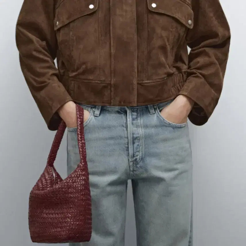 [BUNJANG] Massimo Dutti Napa Leather Bucket Bag / 마시모두띠 나파 레더 버킷백