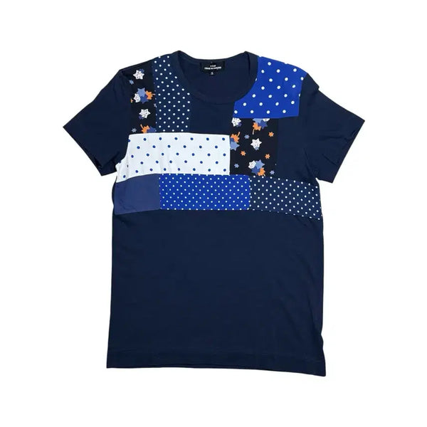 [BUNJANG] Comme des Garçons 2012 Patchwork Short Sleeve T-Shirt / 2012 꼼데가르송 다중 원단 결합 패치워크 반팔 티셔츠