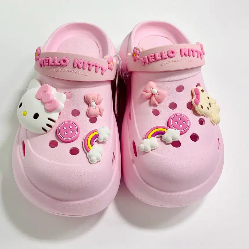 [BUNJANG] Hello Kitty Light Pink Crocs Size 240 / 헬로키티 연핑크 크록스 240