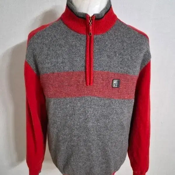 [BUNJANG] GreenJoy Men's Half-Zip Pullover Golf Knit - Size 95 (Grade A) / 그린조이/남성용/반집업/골프니트/풀오버/정품/상태A