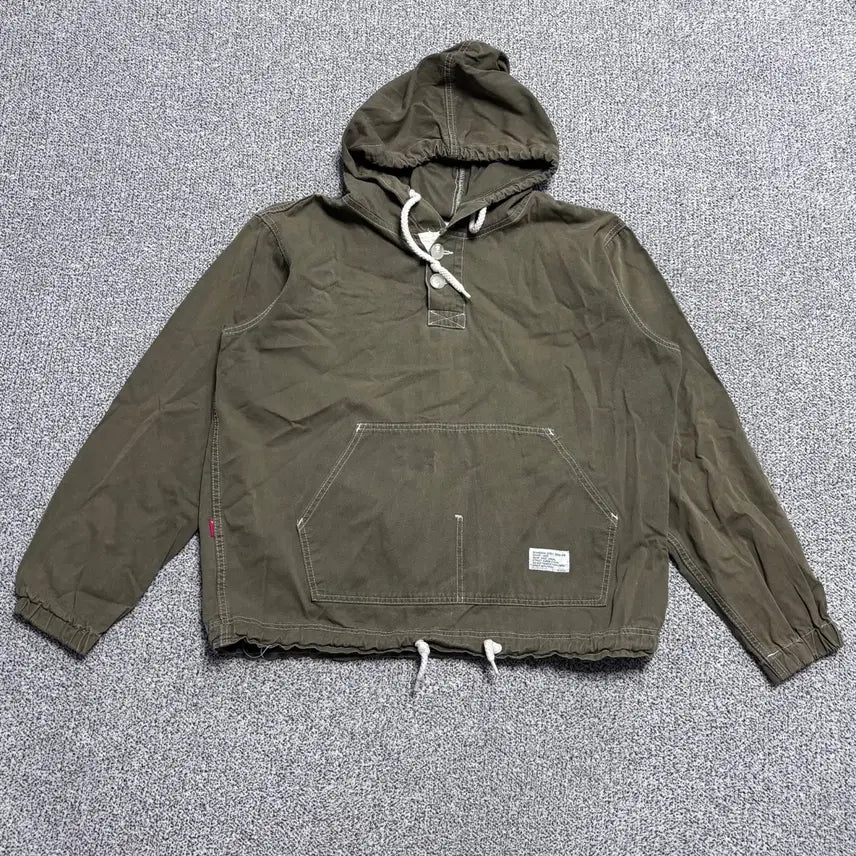 [BUNJANG] Vision Seoul Cotton Hood Anorak Pullover / 실측확인 비전서울 코튼 후드 아노락 풀오버 0831