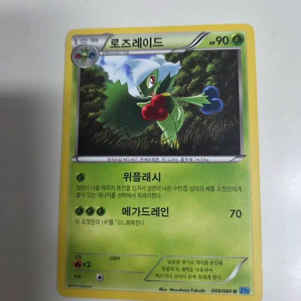 [BUNJANG] Pokemon Card Roserade 009/080 XY2 / 포켓몬 카드 로즈레이드 009/080 XY2