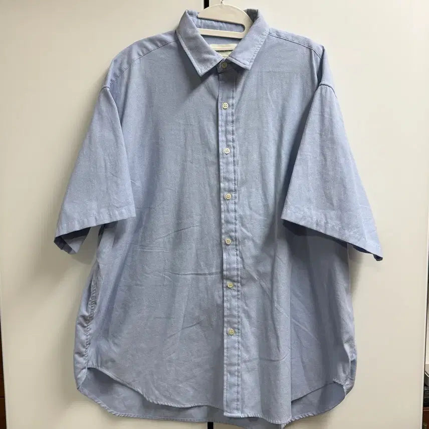 [BUNJANG] LAPOSTERIOR Oversized Sky Blue Shirt L / 라퍼지스토어 오버핏 스카이블루 셔츠 L