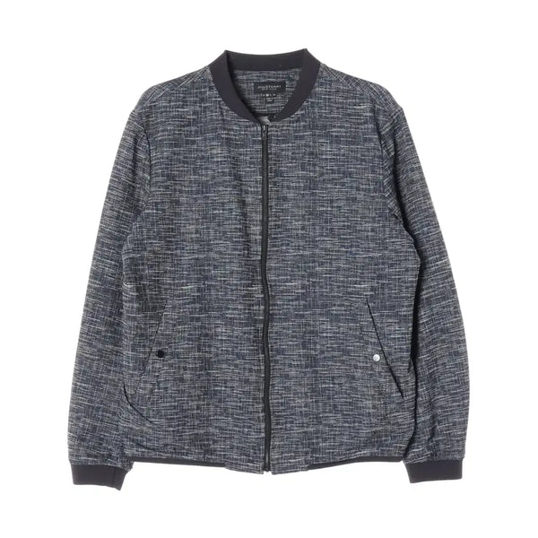 [BUNJANG] JILLSTUART Texture Pattern Zipper Bomber Jumper Jacket Navy / 질스튜어트 텍스처 패턴 지퍼 봄버 점퍼 재킷 네이비