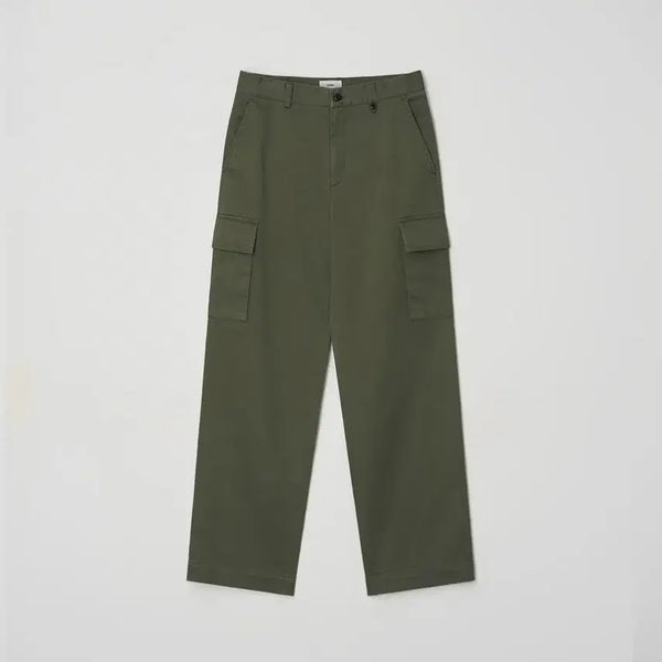 [BUNJANG] Fascher Back Satin Cargo Pants Olive XL / [XL]파세르 백사틴 카고 팬츠 올리브