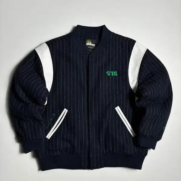 [BUNJANG] Safarispot S.T.C. Striped Varsity Jacket / 사파리스팟 S.T.C. 스트라이프 바시티 자켓 R3676