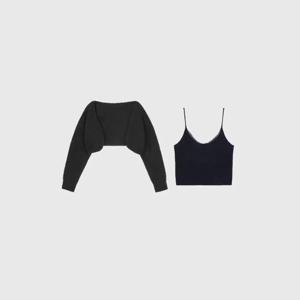 [BUNJANG] Ownt Alpaca Bustier Cardigan / Ownt 알파카 뷔스티에 가디건
