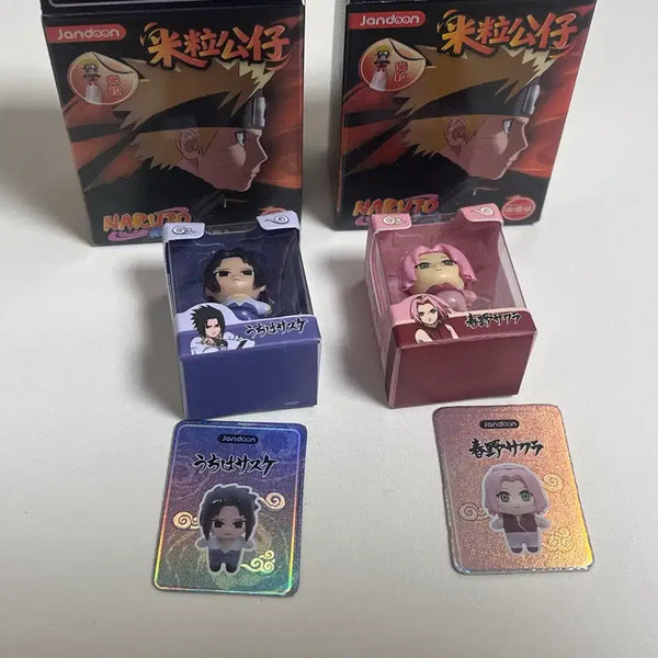 [BUNJANG] Naruto Rice Ball Figurines (Sasuke, Sakura) - Bundle Set / 나루토 쌀알 피규어 사스케 사쿠라