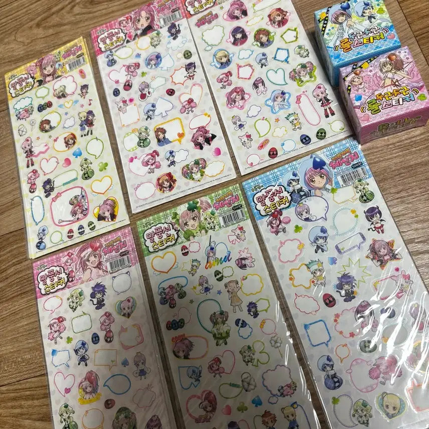 [BUNJANG] Character License "Shugo Chara!" Speech Bubble Sticker Roll Sticker Set / 캐릭캐릭체인지 캐캐체 고전 말풍선 스티커 롤스티커