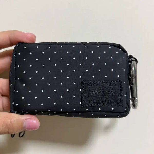 [BUNJANG] Porter Dot Pattern Wallet with Carabiner / 포터도트지갑