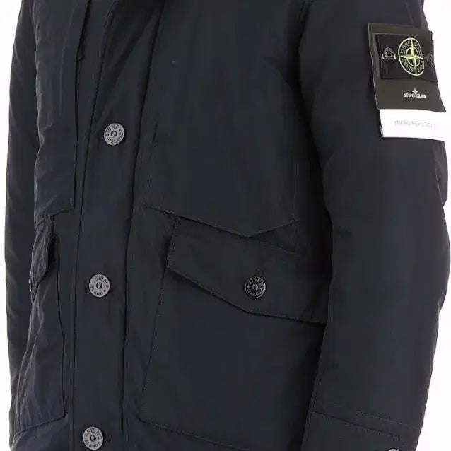 [BUNJANG] Stone Island Microplush Down Padded Jacket / (M)스톤아일랜드 마이크랩스 다운 패딩 자켓