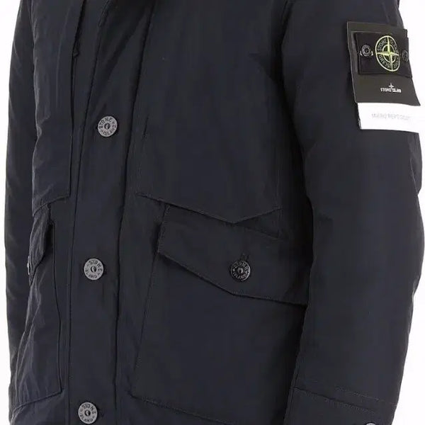 [BUNJANG] Stone Island Microplush Down Padded Jacket / (M)스톤아일랜드 마이크랩스 다운 패딩 자켓