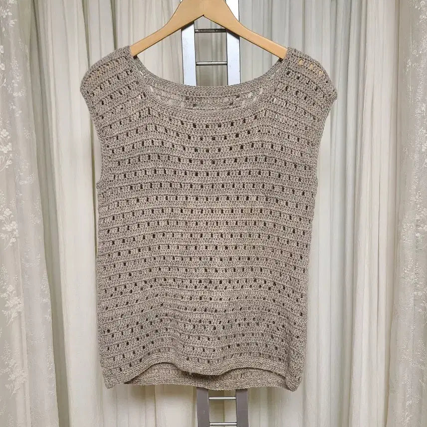 [BUNJANG] Handmade Knit Vest / 핸드메이드 손뜨개 조끼