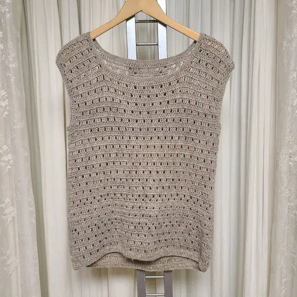 [BUNJANG] Handmade Knit Vest / 핸드메이드 손뜨개 조끼