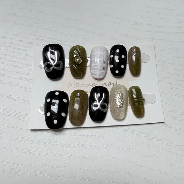 [BUNJANG] Handmade Nail Tips - Size XS / 수제 네일팁