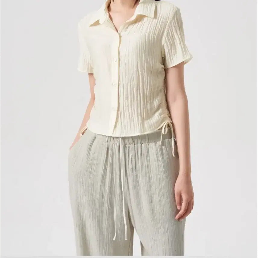 [BUNJANG] 8 Seconds Sheer Blouse Ivory / [M] 에잇세컨즈 시어 블라우스 아이보리