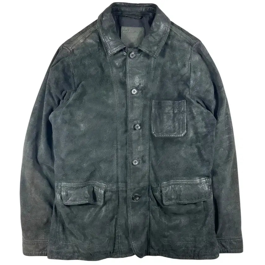 [BUNJANG] AllSaints Suede Leather Jacket / 올세인츠 스웨이드 가죽 자켓