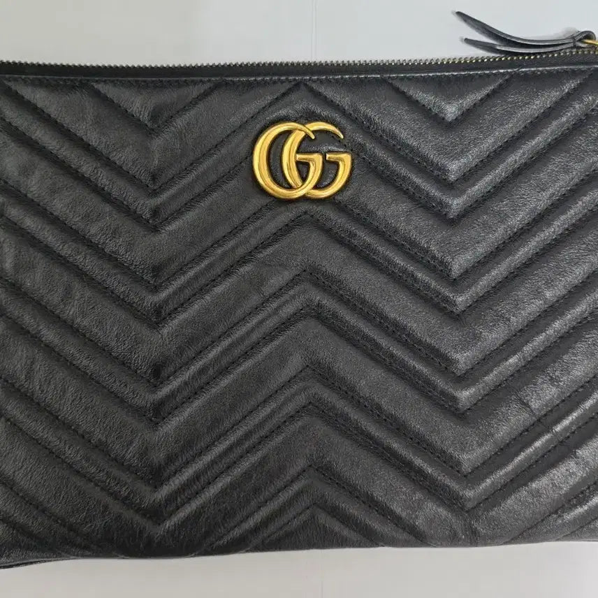 [BUNJANG] Gucci Matelassé Clutch Black / 구찌 마틀라세 클러치 블랙