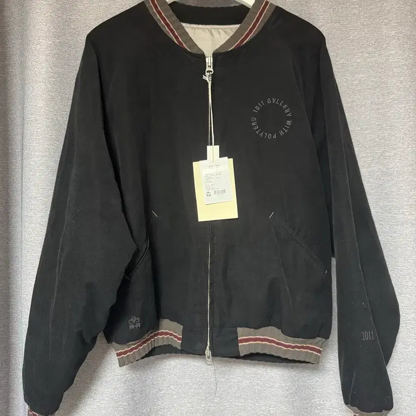 [BUNJANG] Polilu Souvenir Jacket Black / [2] 폴리테루 수베니어 블랙