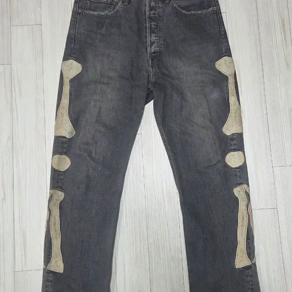 [BUNJANG] Capital Bone Denim Black Jeans 36 / 캐피탈 본 데님 흑청36