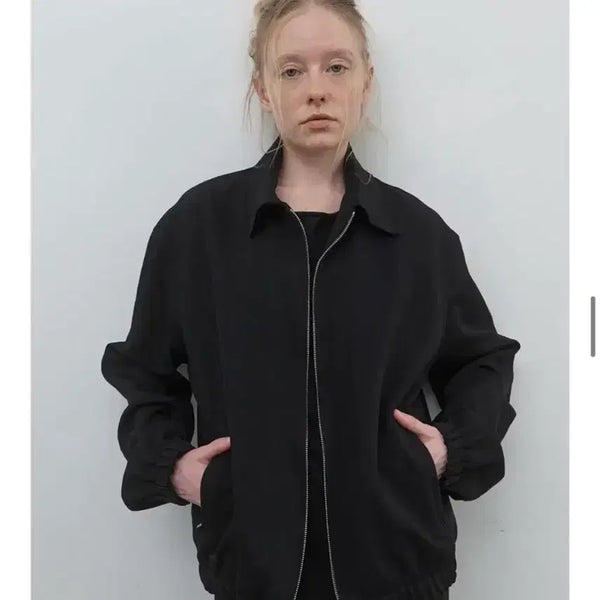 [BUNJANG] Nothing Everything Blouson Jacket Black / 낫띵에브리띵 블루종 자켓 블랙