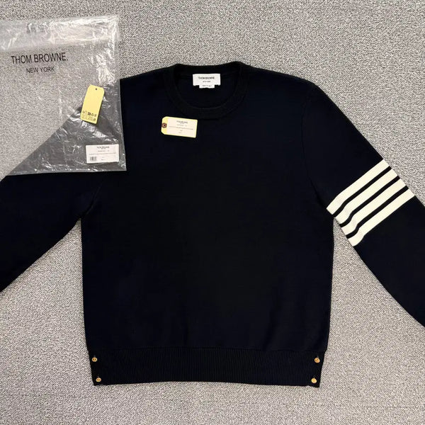 [BUNJANG] Thom Browne Milano Stitch Gold Button Knit 5 / [실착2번/5사이즈] 신형 톰브라운 밀라노스티치 금장 니트